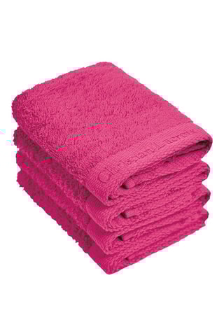 4 toallas de tocador Azur - Fucsia - 30 x 30 cm