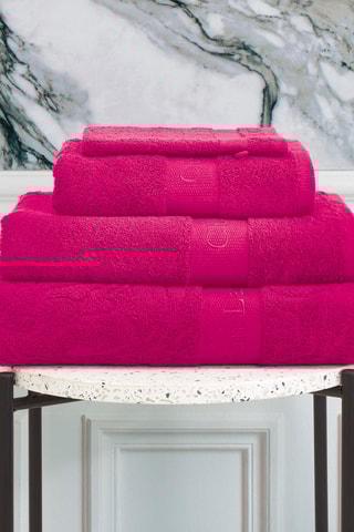 4 toallas de tocador Azur - Fucsia - 30 x 30 cm