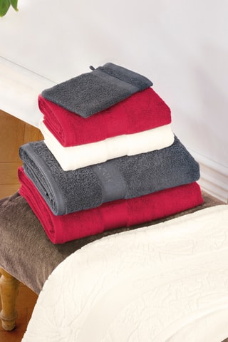 2 toallas de mano Azur - Burdeos - 50 x 100 cm