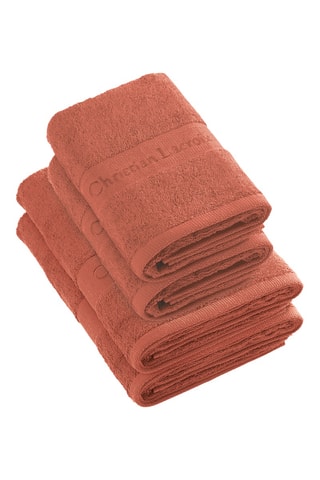 2 toalhas de banho e 2 toalhas de banho grandes Azur- Coral