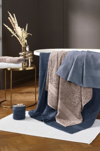 Alfombra de baño Uni - Marrón - 60 x 100 cm