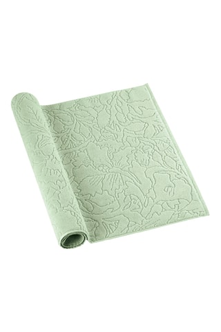 Alfombra de baño Uni - Verde claro - 60 x 100 cm