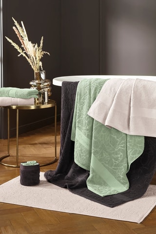 Alfombra de baño Uni - Verde claro - 60 x 100 cm