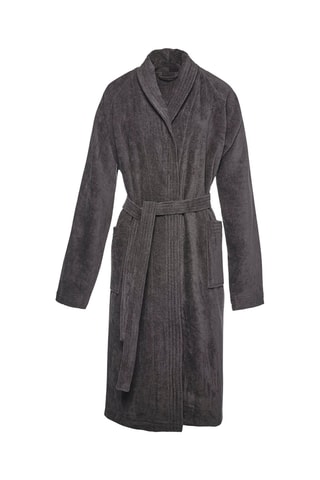 Albornoz de terciopelo - Gris oscuro