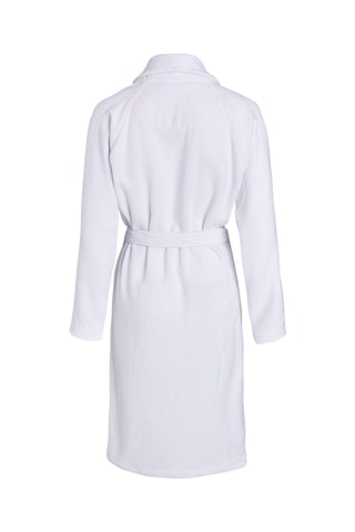 Albornoz de terciopelo - Blanco