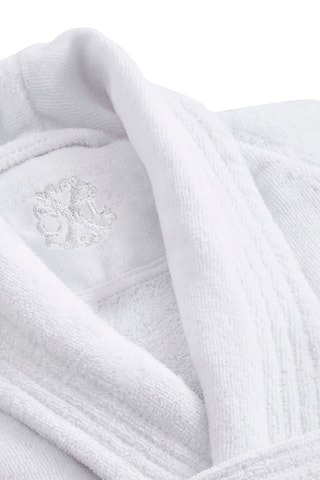 Albornoz de terciopelo - Blanco