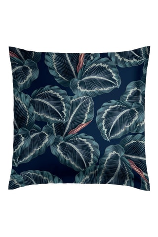 2 fundas de almohada de satén de algodón 80 hilos/cm² - Azul oscuro