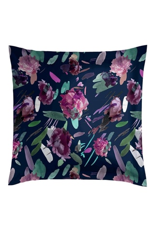 2 fundas de almohada de satén de algodón 80 hilos/cm² - Azul oscuro