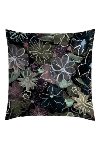 2 fundas de almohada de satén de algodón 80 hilos/cm² - Negro