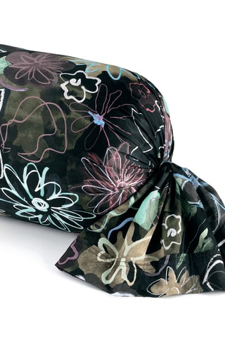 Funda de almohada de satén de algodón 80 hilos/cm² - Negro