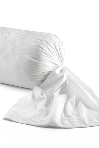 Funda de almohada de satén de algodón 120 hilos/cm² - Blanco