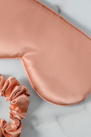 Antifaz de seda - Rosa dorado