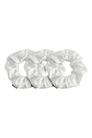 Goma para el pelo de seda - Blanco