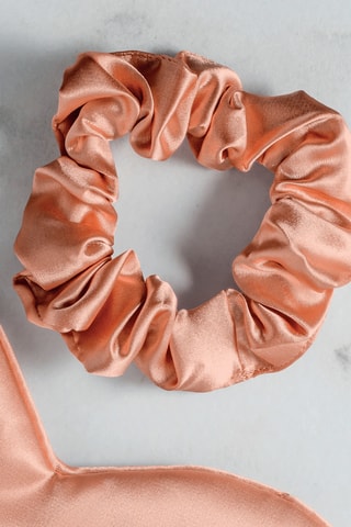 Goma para el pelo de seda - Rosa