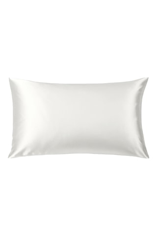 Funda de almohada de seda - Blanco 