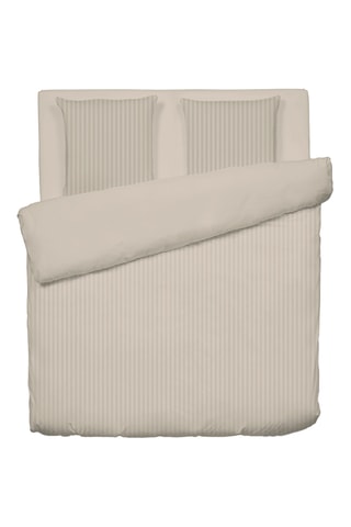 Juego de nórdico de satén de algodón 80 hilos/cm² - Beige claro