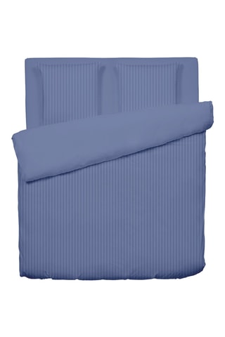 Juego de nórdico de satén de algodón 80 hilos/cm² - Azul