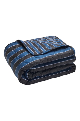 Colcha de satén de algodón 80 hilos/cm² - Azul