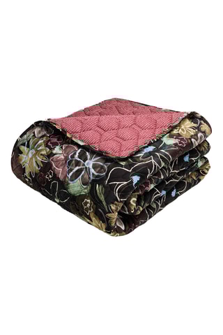 Colcha de satén de algodón 80 hilos/cm² - Negro