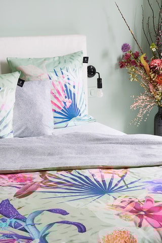 Juego de nórdico de satén de algodón 80 hilos/cm² - Verde