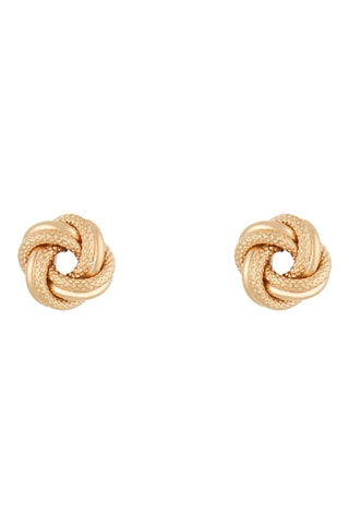 Oorbellen Noeud torsadé Geelgoud