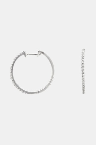 Creolen Light - Witgoud en Diamanten