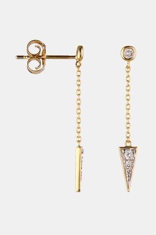 Oorbellen Cardinal - Geelgoud en Diamanten