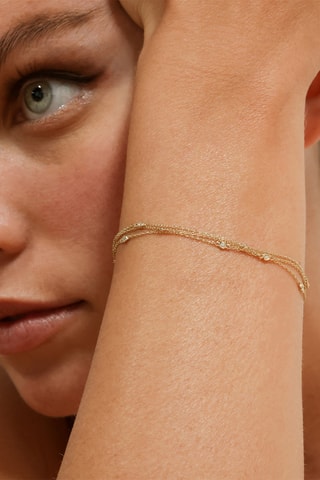 Armband Voie Lactée - Geelgoud en Diamanten