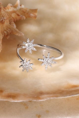 Ring Bouquet Glacé - Witgoud en Diamanten