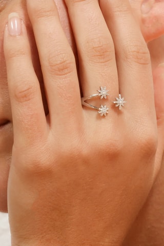 Ring Bouquet Glacé - Witgoud en Diamanten