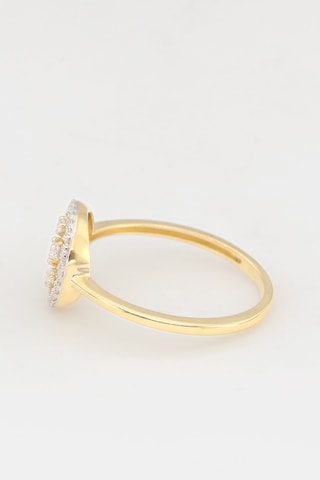 Ring Joeline Geelgoud, Diamanten en Saffieren