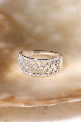 Ring The Crown - Witgoud en Diamanten 