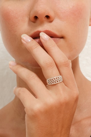 Ring The Crown - Witgoud en Diamanten 