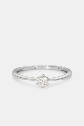 2 Ringen Duo de Bagues Carré Passion - Witgoud en Diamanten