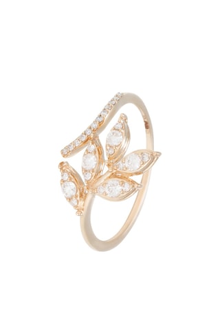 Ring Izïa Geelgoud, Roségoud en Diamanten