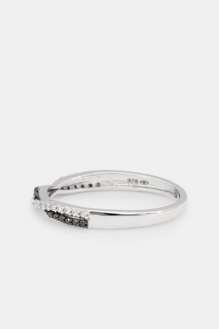 Ring Zwart en Wit - Witgoud en Diamanten