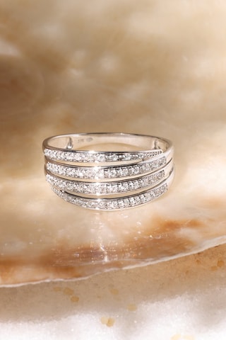 Ring Sensualité - Witgoud en Diamanten