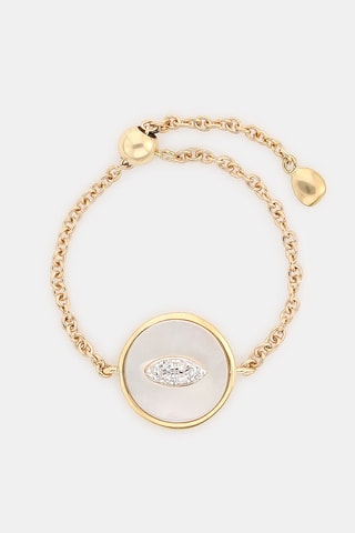 Ring Chaine Méloré - Geelgoud en Diamanten