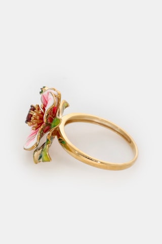 Ring Hanae - Geelgoud, Grenaten en Topazen