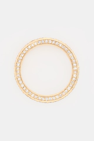 Trouwring Tris- Geelgoud en Diamanten