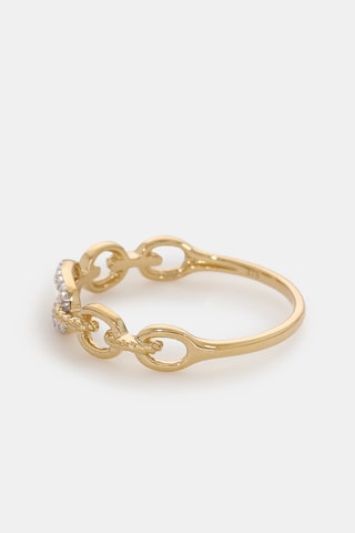 Ring Hana - Geelgoud en Diamanten