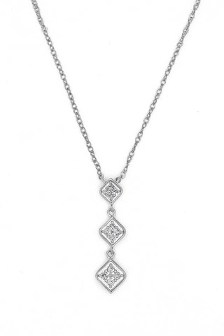 Ketting - Witgoud en Diamanten