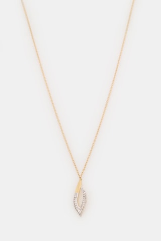 Ketting - Geelgoud en Diamanten 0,061 Karaat