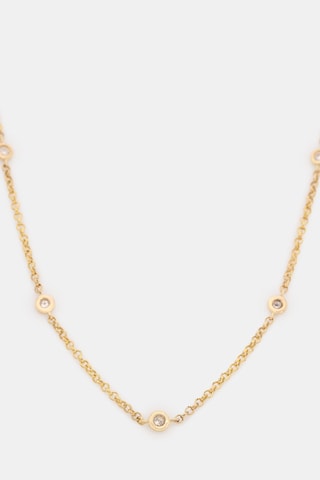 Ketting Sunshine Geelgoud en Diamanten