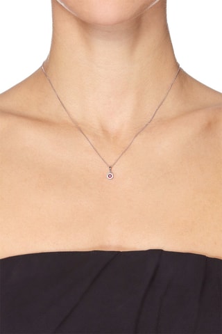 Hanger Précieux Rubis - Witgoud, Robijnen en Diamanten