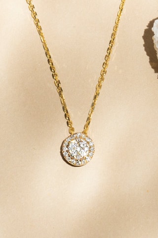 Hanger Mon Brillant- Geelgoud en Diamanten