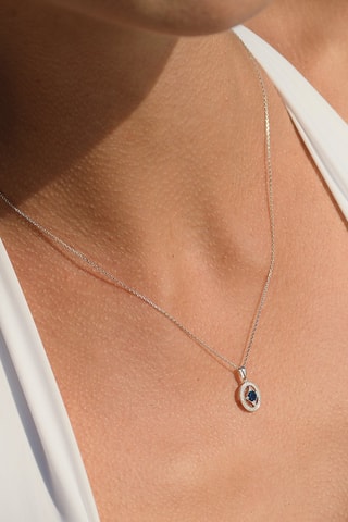 Hanger Reagan - Witgoud, Diamanten en Saffier