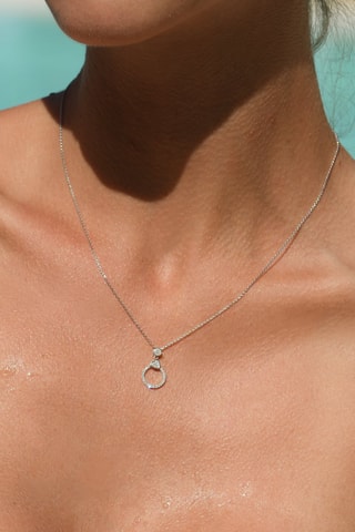 Hanger Sweet Halo - Witgoud en Diamanten