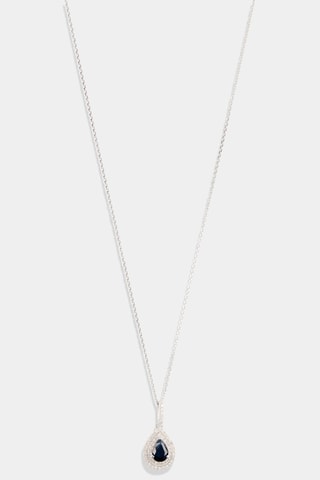 Hanger Azurite Witgoud, Diamanten en Saffier