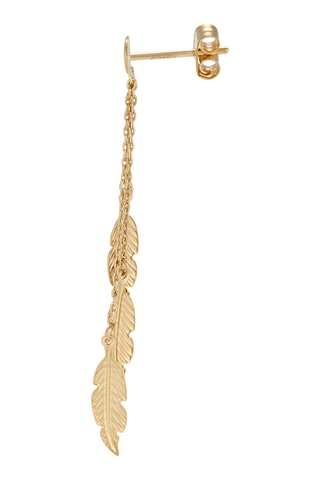 Oorbellen Leaf Lullaby - Geelgoud